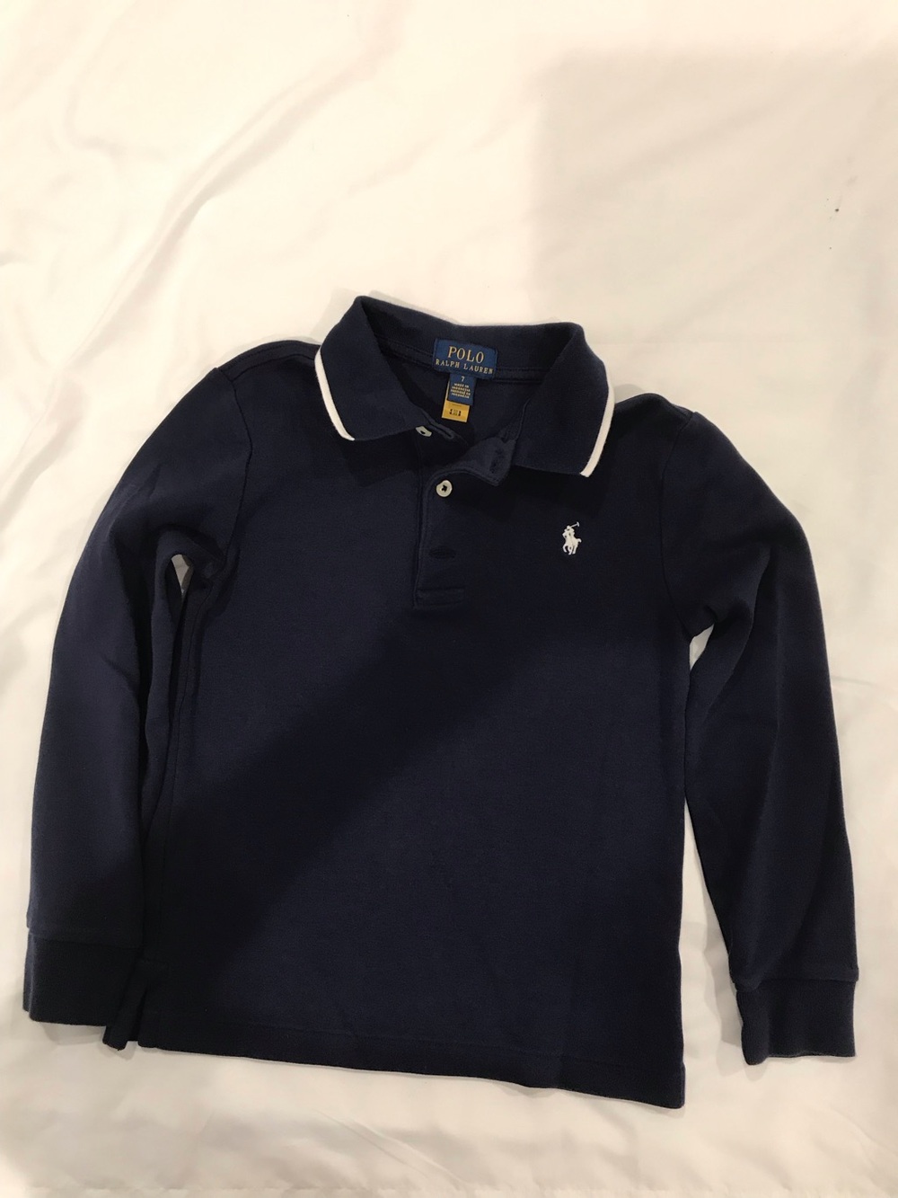 Authentic Polo by Ralph Lauren Boys' Navy Long-Sleeve Polo Shirt